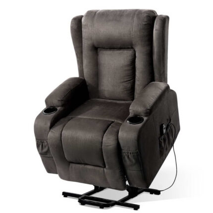 Artiss Luxury Heated Massage Recliner Chair with Lift Assist (Grey)