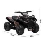 Mazam Kids Ride On Car Electric ATV Rechargeable Black - Image 5