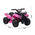 Mazam Kids Ride On Car Electric ATV Rechargeable Pink - Image 2
