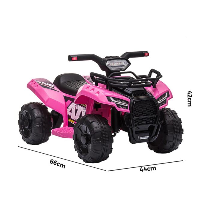 Mazam Kids Ride On Car Electric ATV Rechargeable Pink - Image 2