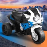 BMW Kids Ride On Car Motorcycle Toy 3 Wheels Blue - Image 6