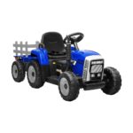 Mazam Kids Ride On Tractor 12V with Trailer Blue