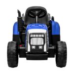 Mazam Kids Ride On Tractor 12V with Trailer Blue - Image 4