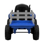 Mazam Kids Ride On Tractor 12V with Trailer Blue - Image 3