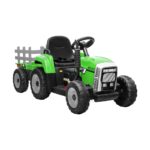 Mazam Kids Ride On Tractor 12V with Trailer Green