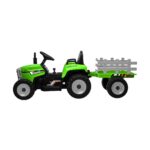 Mazam Kids Ride On Tractor 12V with Trailer Green - Image 6