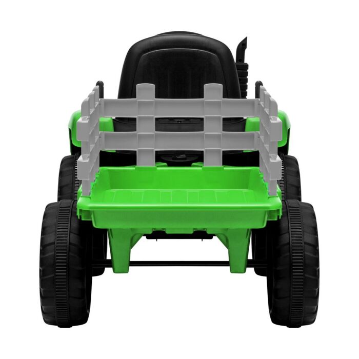 Mazam Kids Ride On Tractor 12V with Trailer Green - Image 5