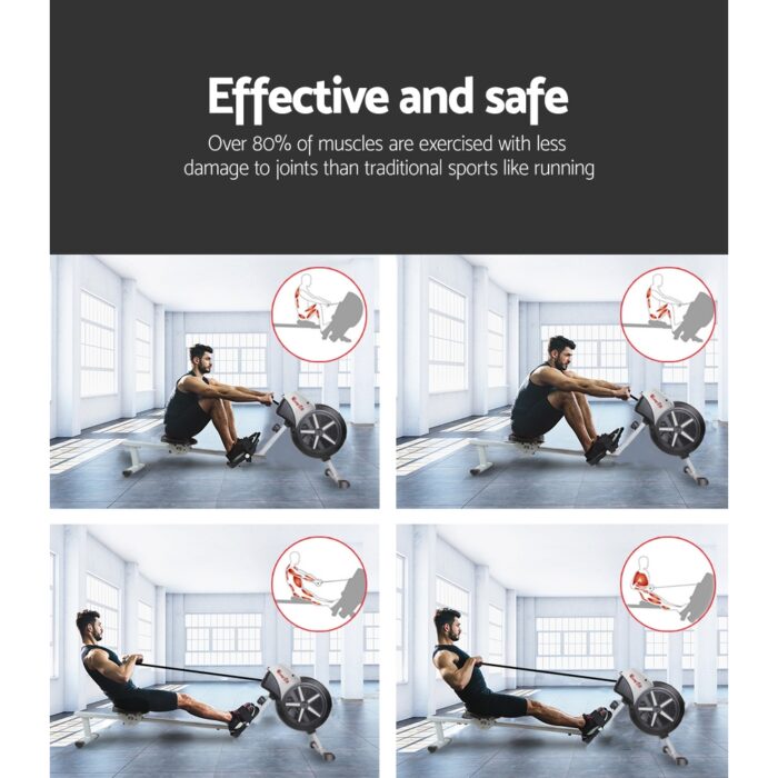Everfit 8 Level Rowing Exercise Machine - Image 4
