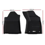 Weisshorn Car Rubber Floor Mats Compatible For Toyota Hilux Dual Cab 2015-2022 - Image 2