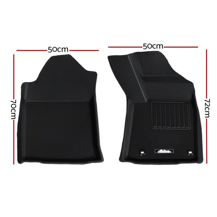 Weisshorn Car Rubber Floor Mats Compatible For Toyota Hilux Dual Cab 2015-2022 - Image 2