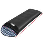 Weisshorn Sleeping Bag Single Thermal Camping Hiking Tent Grey 0&deg;C - Image 2