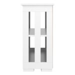 Oikiture Sideboard with Sliding Doors White - Image 6