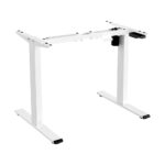 Oikiture Motorised Desk Frame Height Adjustable White