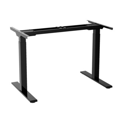 Oikiture Standing Desk Frame Office Sit Stand Table Leg Dual Motor Black (Frame Only)