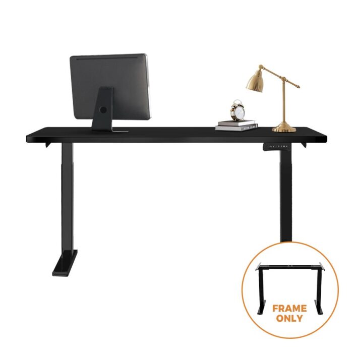 Oikiture Standing Desk Frame Office Sit Stand Table Leg Dual Motor Black (Frame Only) - Image 6