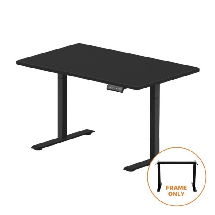 Oikiture Standing Desk Frame Office Sit Stand Table Leg Dual Motor Black (Frame Only) - Image 5
