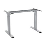 Oikiture Office Standing Desk Frame Sit Table Leg Motorised Dual Motor Stand Grey(Frame Only)