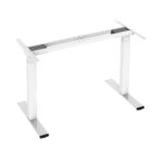 Oikiture Standing Desk Frame Motorised Dual Motor White