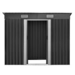 Giantz Garden Shed 2.38x1.31M Sheds Outdoor Storage Tool Metal Workshop Shelter Sliding Door - Image 3