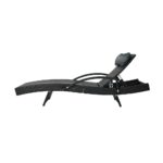 Livsip Sun Lounge Wicker Lounger Day Bed Outdoor Setting Patio Furniture Pool - Image 2