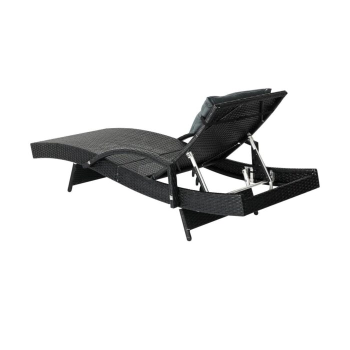 Livsip Sun Lounge Wicker Lounger Day Bed Outdoor Setting Patio Furniture Pool - Image 6