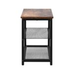 Oikiture Shoe Storage Bench with 2-Tier Mesh Shelf - Image 6