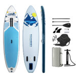 Weisshorn Stand Up Paddle Board 10.6ft Inflatable SUP Surfboard Paddleboard Kayak Surf Blue - Image 3