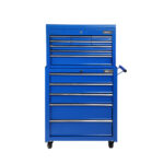 Giantz 14 Drawer Tool Box Cabinet Chest Mechanic Garage Storage Trolley Blue - Image 4