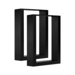 Oikiture 2X Coffee Dining Table Legs Bench Box DIY Steel Metal Industrial 40CM