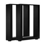 Oikiture Table Legs X2 Metal Rectangle DIY 40x30cm