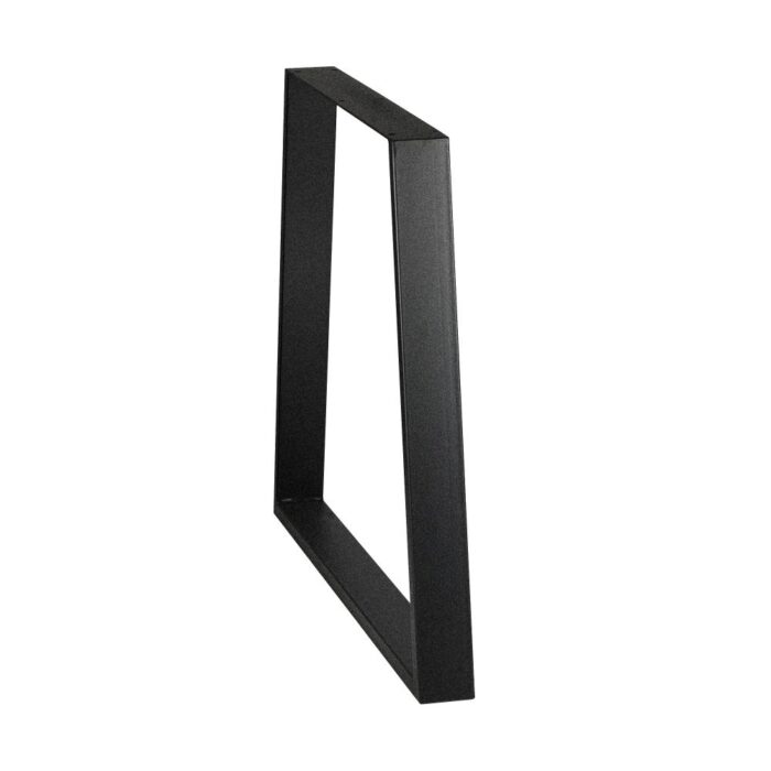 Oikiture 2x Coffee Dining Table Legs Industrial Vintage Bench Trapezoid Metal - Image 3