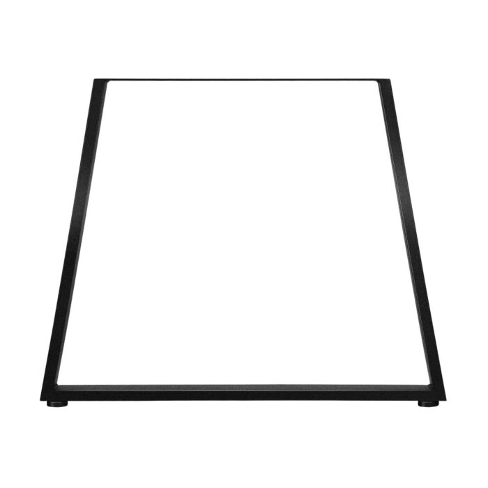 Oikiture 2x Coffee Dining Table Legs Trapezoid Industrial Vintage Bench Metal - Image 2