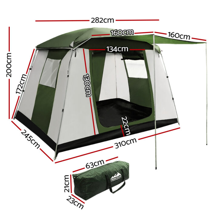 Weisshorn Camping Tent 6 Person Tents Family Hiking Dome - Image 2