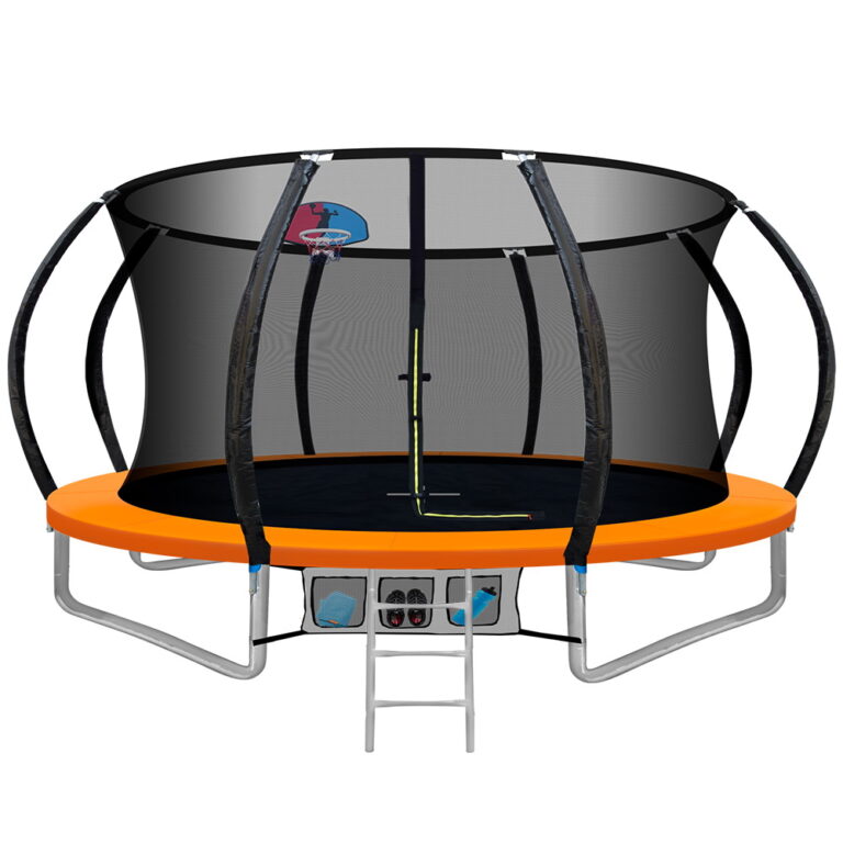 Everfit 12FT Kids Trampoline with Safety Net & Ladder Fun