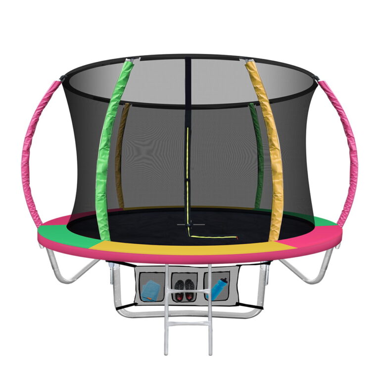 Everfit 8FT Kids Trampoline with Safety Net & Ladder