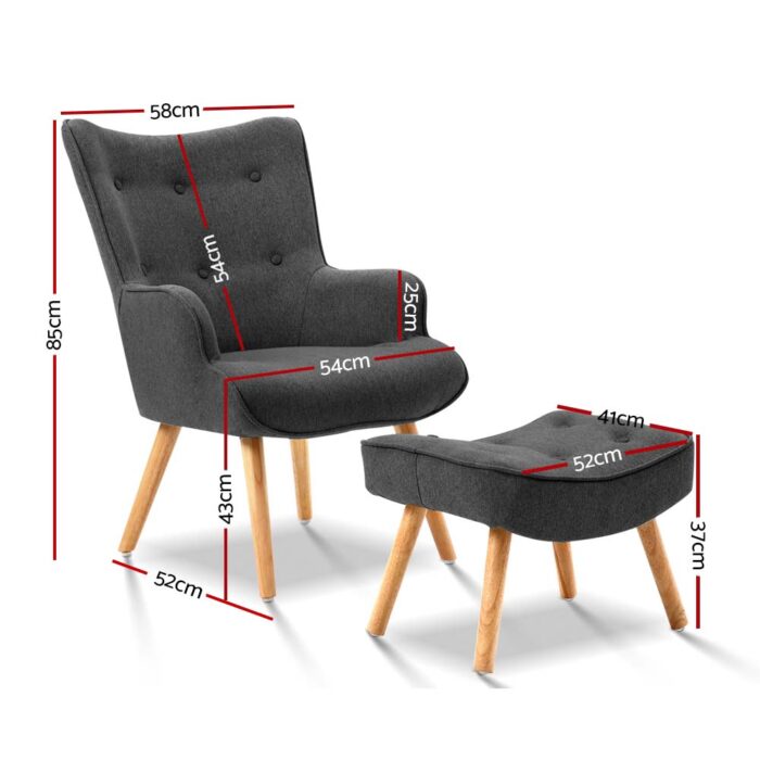 Artiss LANSAR Lounge Accent Chair - Image 2