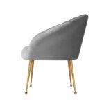 Artiss Armchair Velvet Grey Eloise - Image 4