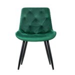 Artiss Dining Chairs Velvet Green Set of 2 Starlyn - Image 3