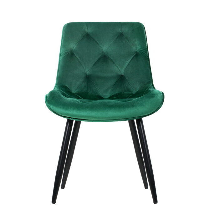 Artiss Dining Chairs Velvet Green Set of 2 Starlyn - Image 3