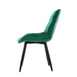 Artiss Dining Chairs Velvet Green Set of 2 Starlyn - Image 4