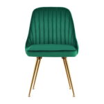 Artiss Dining Chairs Velvet Green Set of 2 Nappa - Image 3