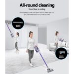 Devanti Handheld Vacuum Cleaner Cordless HEPA Filter Purple 150W - Image 4