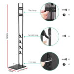 Dyson-Compatible Handstick Vacuum Stand Freestanding Black - Image 2