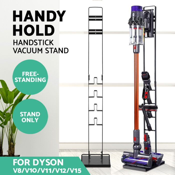 Dyson-Compatible Handstick Vacuum Stand Freestanding Black - Image 3