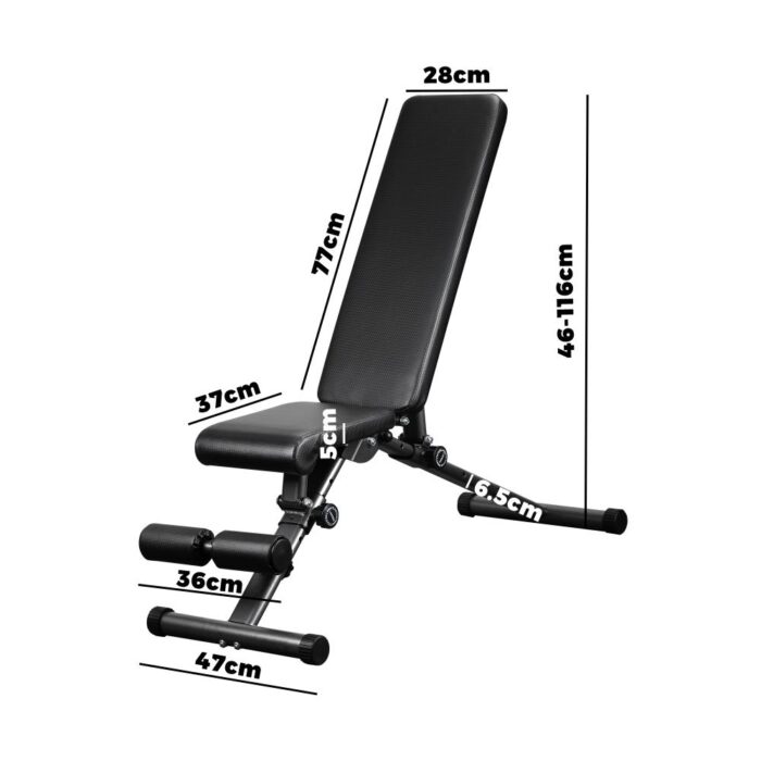 Finex FID Bench Dumbbell Weight Bench Flat Incline Decline - Image 2