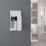 Chrome Wall Basin Shower Mixer Hot Cold Tap Sink Brass Bath Valve Watermark DIY - Image 2