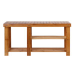 Artiss Bamboo Shoe Rack Bench - Image 3