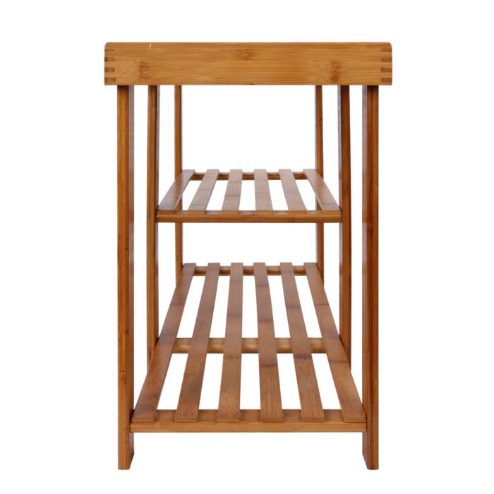 Artiss Bamboo Shoe Rack Bench - Image 4