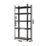 Sharptoo Warehouse Storage Rack Steel Frame 1.5m Black - Image 5
