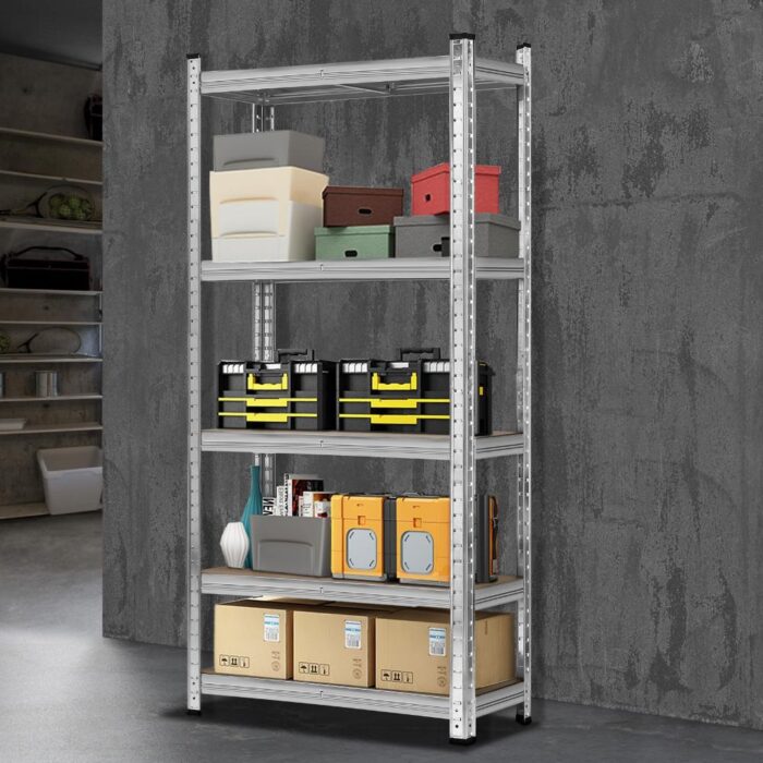 Sharptoo Warehouse Storage Rack Steel Frame 1.5m Silver - Image 6